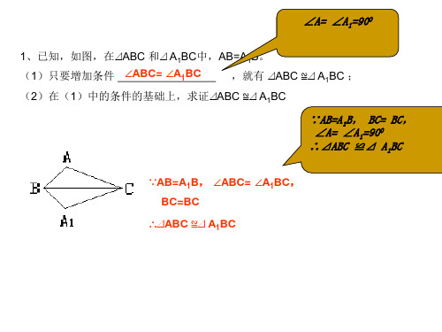 三角形的翻折1  浙教版(PPT)5-5