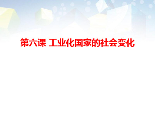 《工业化国家的社会变化》 图文