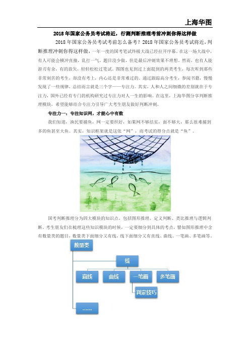 2018年国家公务员考试将近,行测判断推理考前冲刺你得这样做