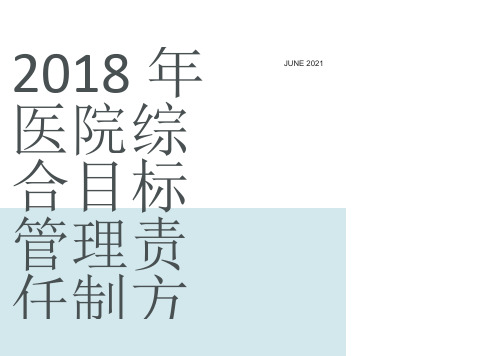 整理2018年医院综合目标管理责任制方案