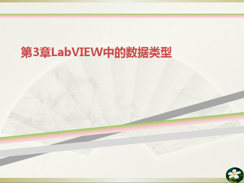 第3章LabVIEW中的数据类型