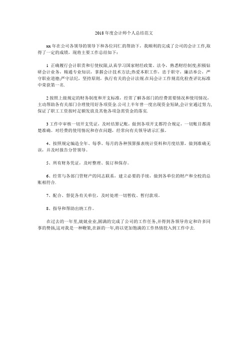 2018年度会计师个人总结范文.doc