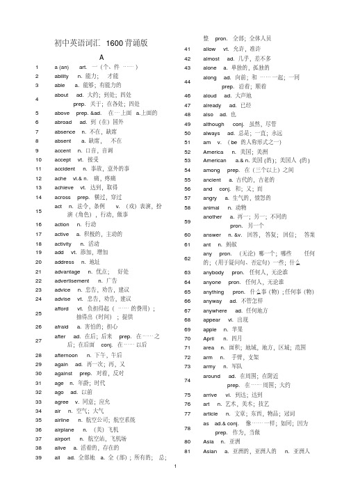 (完整word版)初中英语词汇1600背诵版.pdf