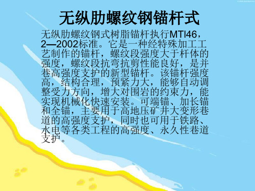 无纵肋螺纹钢锚杆