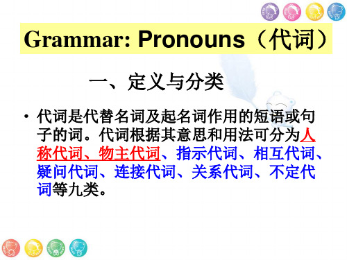 人教版七年级上册英语 Unit4 人称代词和物主代词专项讲解 课件(共22张PPT)