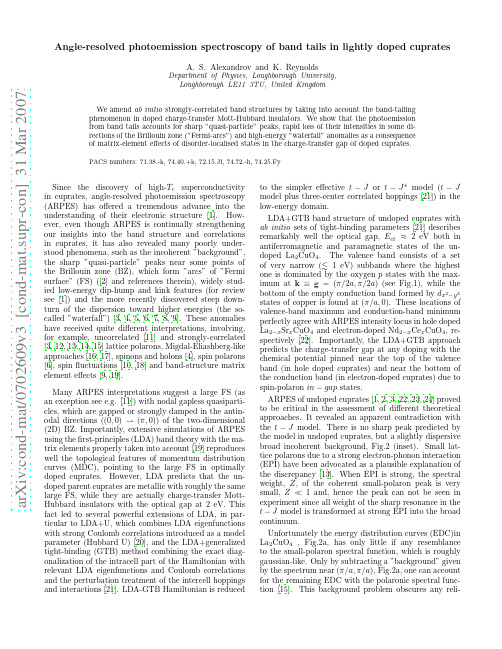 Angle-resolved photoemission spectroscopy of band tails in lightly doped cuprates