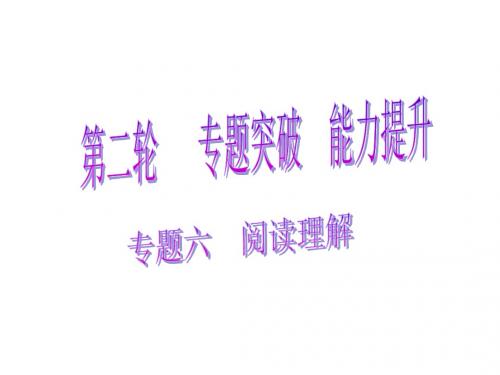 2017年中考数学总复习课件专题六  阅读理解 (共18张PPT)