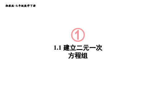 湘教版初中七年级数学下册第一单元集体备课教学课件PPT