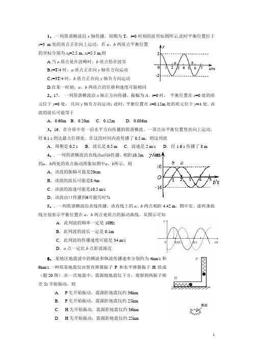 2000-2010高考振动和波