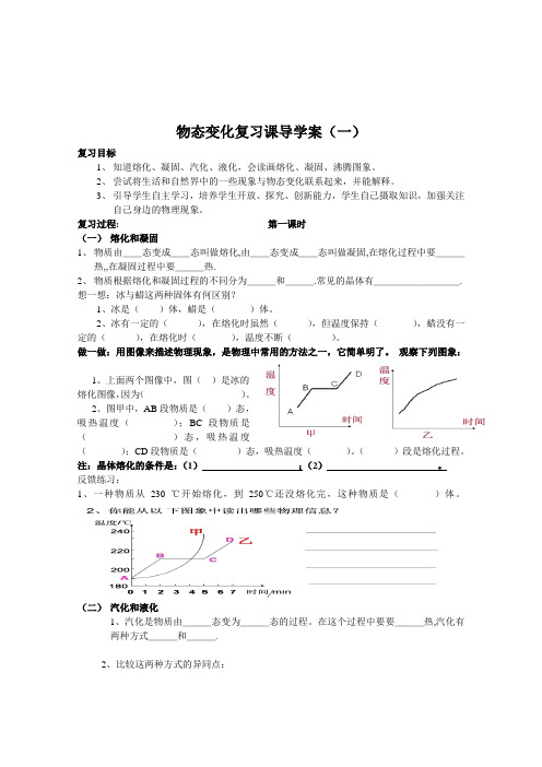 物态变化复习课导学案