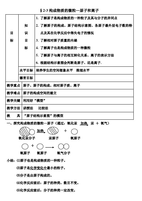 科粤新课标九年级上册初中化学《第二章 空气、物质的构成 2.3 构成物质的微粒(Ⅱ)——原子和离子》_11