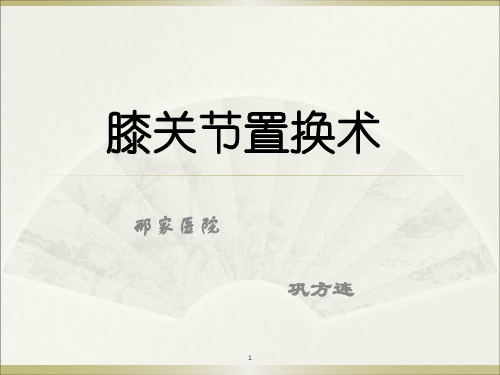 膝关节置换术参考PPT