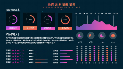 动态数据分析图形图表PPT模板