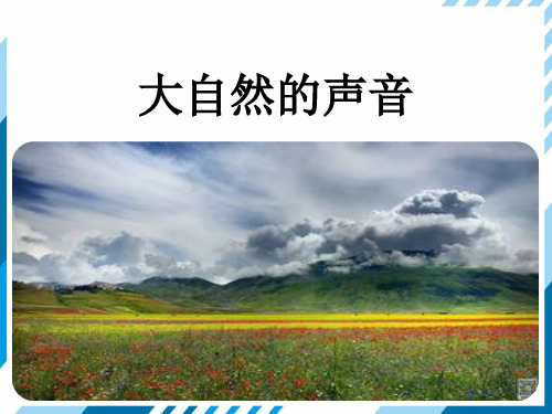 新人教版部编本三年级上册语文21 大自然的声音 课件