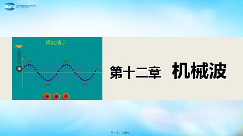 高中物理 12.4 波的衍射和干涉课件1 新人教版选修34