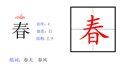 一年级语文下册所有生字偏旁部首、组词造(2021年)