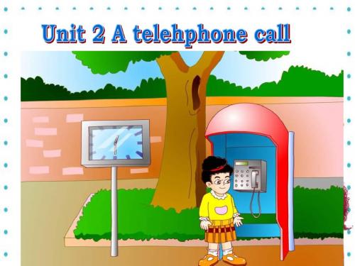 牛津苏教五下《Unit 2 A telephone call》(part A)ppt课件