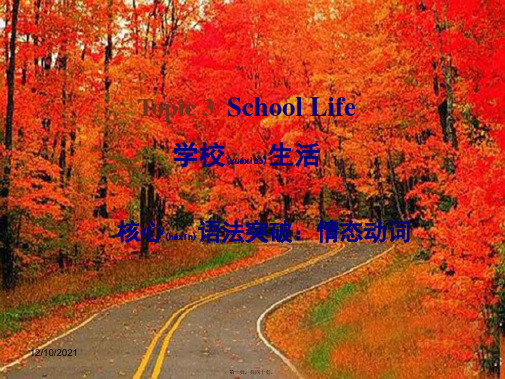 中考英语总复习 topic 3 school life 1 情态动词课件