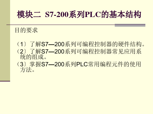 模块二S7-200系列PLC的基本结构ppt课件