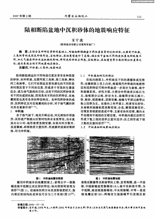 陆相断陷盆地中沉积砂体的地震响应特征