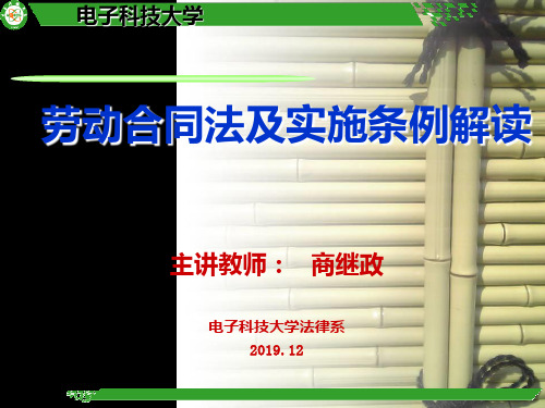 劳动合同法及实施条例解读 共74页