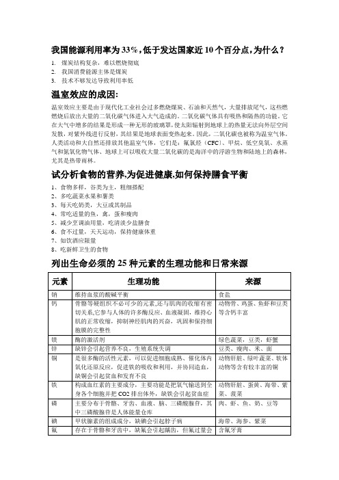 化学与社会