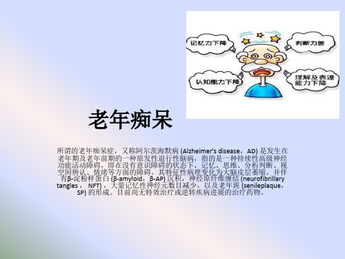 老年痴呆PPT