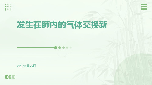 发生在肺内的气体交换新