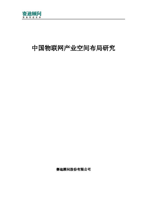 2019年赛迪顾问-中国物联网产业空间布局研究.doc