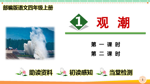 最新部编人教版语文四年级上册《观潮》优质课件