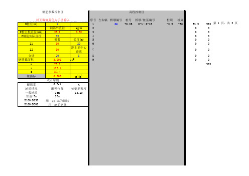 D100桥台桩基钢筋表