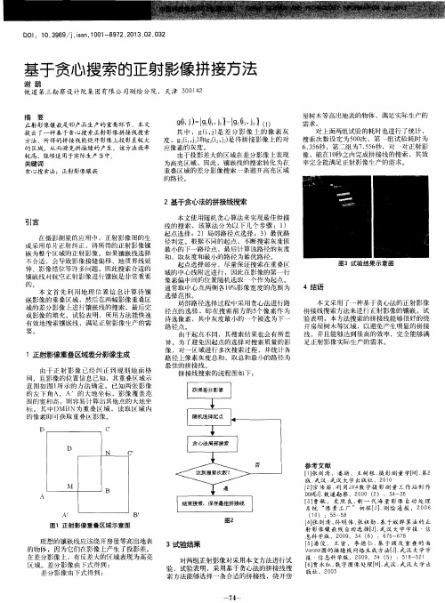 基于贪心搜索的正射影像拼接方法