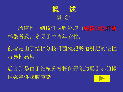 最新6第六节肠结核、结核性性腹膜炎病人的护理-PPT文档