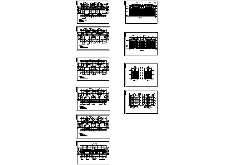 某地五层坡屋顶住宅建筑施工图，共10张