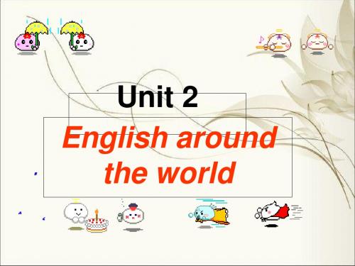 人教版高中英语 必修一 Unit2  《English around the world---Reading》课件 (共33张ppt)