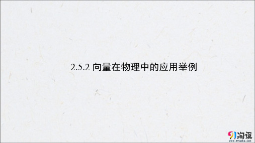 课件5：2.5.2 向量在物理中的应用举例 