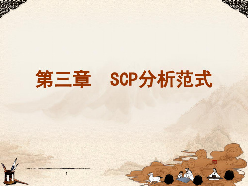 第三章  SCP分析范式