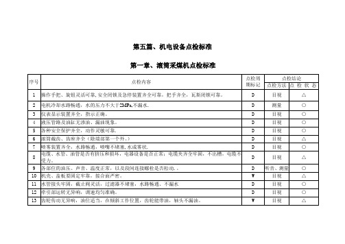 机电设备点检标准..