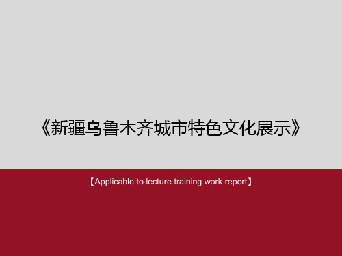 《新疆乌鲁木齐城市特色文化展示》PPT课件