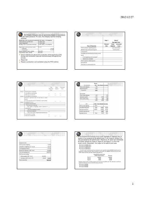 CostAccounting_成本会计习题