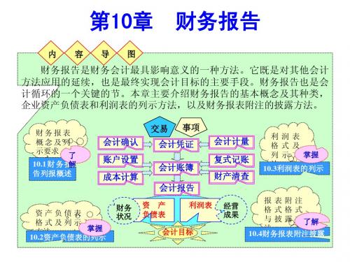 会计基础第10章 财务报告