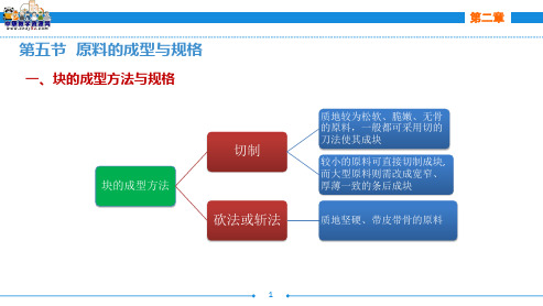 烹饪原料加工技术(第三版劳动版)课件：第二章 刀工与原料成型技术(二)