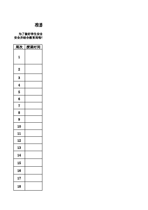 2017学校班会安全主题