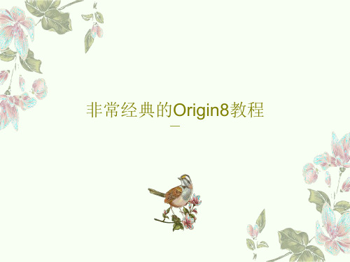 非常经典的Origin8教程81页PPT