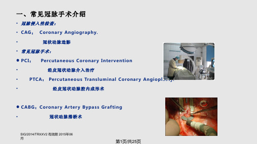 PCI手术介绍PPT课件