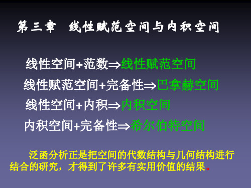 专题九 线性赋范空间与巴拿赫空间g