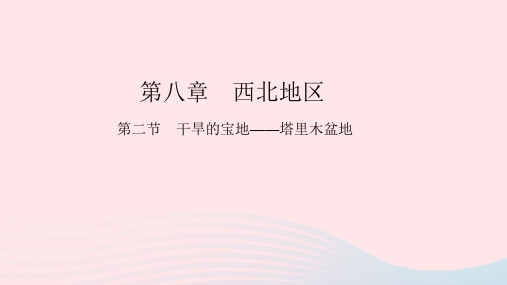 八年级地理下册第八章西北地区第二节干旱的宝地__塔里木盆地作业课件人教版.pptx