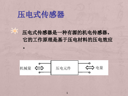 电气与电子测量技术——压电式传感器