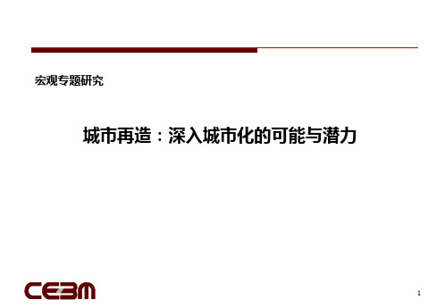 城市再造:深入城市化的可能与潜力