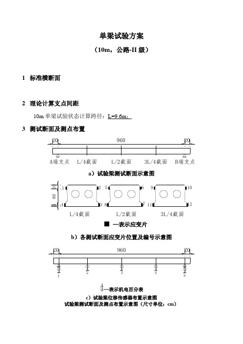 10m空心板试验方案